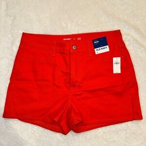 Old Navy Women's Bold Orange Jean Shorts